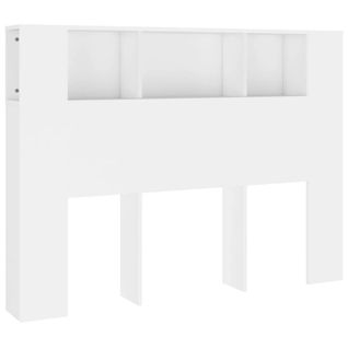 Tête De Lit Armoire De Tête De Lit - Blanc 140x18,5x104,5 Cm