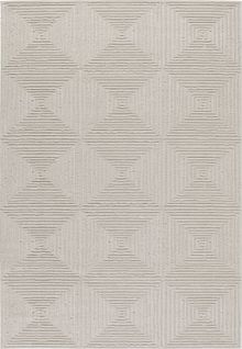 Tapis Intérieur Extérieur Motif Damier Crème Loopin 200x280