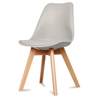 Chaise Design Scandinave - Taupe