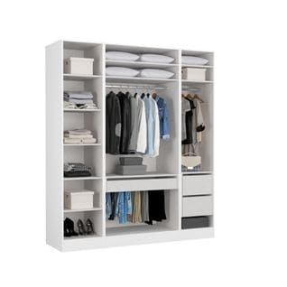 Armoire dressing blanc EXTENSO L.200 compo 5