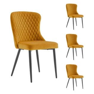 Lot de 4 chaises "ORA" or pour le prix de 3