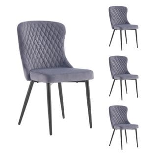 Lot de 4 chaises "ORA" gris pour le prix de 3