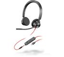 Casque Micro Filaire Blackwire 3325 Noir, Rouge