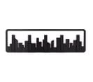 Porte Manteau Mural Design Skyline Noir