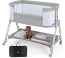 Lit Cododo Bébé Avec Matelas et 7 Hauteurs Réglables(71,5-86,5cm), Lit Bébé Evolutif 0-6 Mois