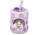 Niche Maison Pour Chat D'intérieur, Petit Condo Pour Chat Avec Balle En Peluche(violet)