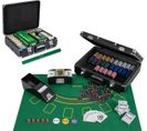 Mallette De Poker En Aluminium Avec 600 Jetons Et Mélangeur Et Distributeur De Cartes