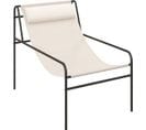 Chaise De Jardin Avec Cadre En Métal Et Appui-tête Amovible, Cour, Moderne Et Simple(beige)