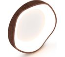 Plafonnier LED 24w, Éclairage De Plafond 3000k à Lumière Chaude, Pour Chambre, Ø41,5cm, Marron