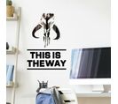 Sticker Mural Star Wars : The Mandalorian, Logo -this Is The Way-