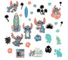 Stickers Repositionnables - Lilo Et Stitch - Stitch Surf - 13 Cm X 26 Cm