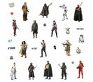 28 Stickers Star Wars - Modèle L'ascension De Skywalker Avec Rey, Poe, Finn Et Kylo Ren