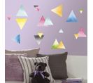 Stickers Repositionnables Motif Style Aquarelle - Triangles Aquarelles