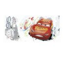 Sticker Géant Repositionnable Cars Avec Flash Mcqueen De Disney 92,7cm X 43,8cm