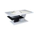 Table Basse Belvedere 110 Cm Avec Plateau Blanc Laque