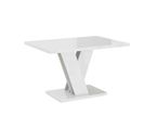 Table Basse Malava - Blanc Laque 100 X 70 Cm