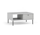 Table Basse 1 Porte 1 Niche Blanc Mat Iris - Blanc