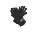 Gants De Protection En Cuir Noir Et Rouge