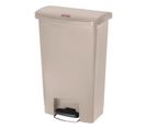 Poubelle à Pédale Frontale Slim Jim Beige 50l -