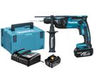 Perforateur Sds Plus 18v + 2 Batteries 4ah + Chargeur + Coffret Makpac 3 - Makita - Dhr165rmj