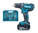 Perceuse-visseuse 18v + 2 Batteries 3ah + Chargeur + Coffret Avec Accessoires - Makita - Ddf482rfx1