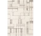 Tapis Scandinave Moderne Blanc/gris 152x213