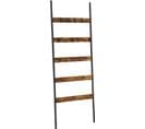 Étagère Échelle Inclinée, Porte-serviettes, 5 Niveaux, Largeur 65 Cm, cadre En Acier