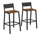 Tabourets De Bar, Lot De 2 Chaises Hautes, Sièges Cuisine, Salle À Manger