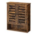 Meuble De Rangement Suspendu, 60 X 20 X 70 Cm, Marron Rustique