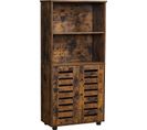 Buffet de cuisine - Porte, 2 Compartiments - Marron Rustique