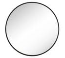 Miroir Mural Rond, Diamètre 61 Cm, Cadre En Métal, Pour Salon, Chambre, Salle De Bains, Entrée, Noir