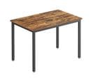 Table De Cuisine 110 X 70 X 75 Cm, Style Industriel, Marron