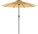 Parasol De Jardin Ø3 M, Ombrelle, Protection Upf 50+, Toile Polyester Octogonale, Inclinable