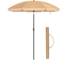 Parasol De Jardin Ø 2 M, Ombrelle, Protection Upf 50+, Inclinable, Portable, Résistant Au Vent