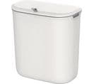 Poubelle De Cuisine Suspendue, 9l, Petite Poubelle Compost, Avec Couvercle, Blanc