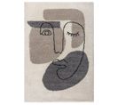 Tapis de salon moderne LOOKER - Beige - 120x170 Cm