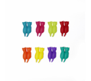 Set De 8 Marqueurs De Verres Chats Multicolore