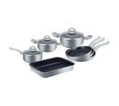 Batterie De Cuisine 10 Pièces Argent Herzberg Hg9016-sl