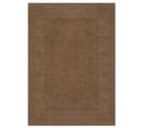 Tapis De Salon Uni En Laine Leone En Laine - Marron - 200x290 Cm