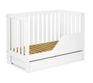 Lit Bébé 120x60cm Avec Tiroir Couleur Et Barrière De Sécurité Blanc Amelie Lit Barreaux Amovible