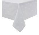 Nappe Blanche Coton Motifs Feuilles 1780 X 2750 Mm -