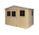 M334 - Abri De Jardin En Bois 6 M² - Atelier Rangement Outils Et Vélos