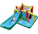 Château Gonflable Pour Enfants De 3-10 Ans Avec Pataugeoire Toboggan 470 X 370 X 190cm