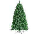 Sapin De Noël Artificiel Luxuriant 150 Cm En Fleurs Avec 456 Branches Support En Métal Pliable 100%