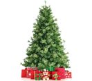 Sapin De Noël Artificiel 180 cm Avec 820 Rameaux 100 % Pvc Aiguilles De Pin Et Support Métallique