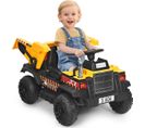 Voiture Electrique Camion Benne À Batterie 12v Pour Enfants Vitesse Max : 5 Km/h, Télécommande