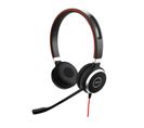 Casque Micro Filaire Evolve 40 Ms Stereo Usb-c Noir