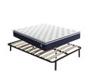 Ensemble Matelas à Ressorts + Sommier Avec Lattes Larges 140x190cm, Epaisseur Du Matelas 25cm