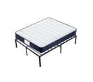 Ensemble Matelas Ressorts 140x190 Epaisseur 22 Cm + Cadre De Lit En Métal