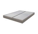 Sommier Tapissier 70+70x190 Omega Simili Taupe 18 Lattes